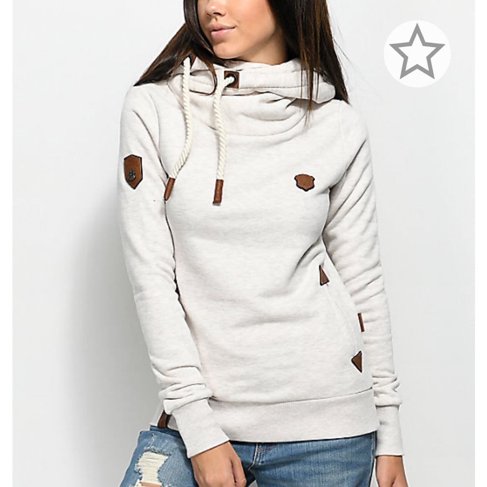 NWT Naketano White Women’s Hoodie Size Small
